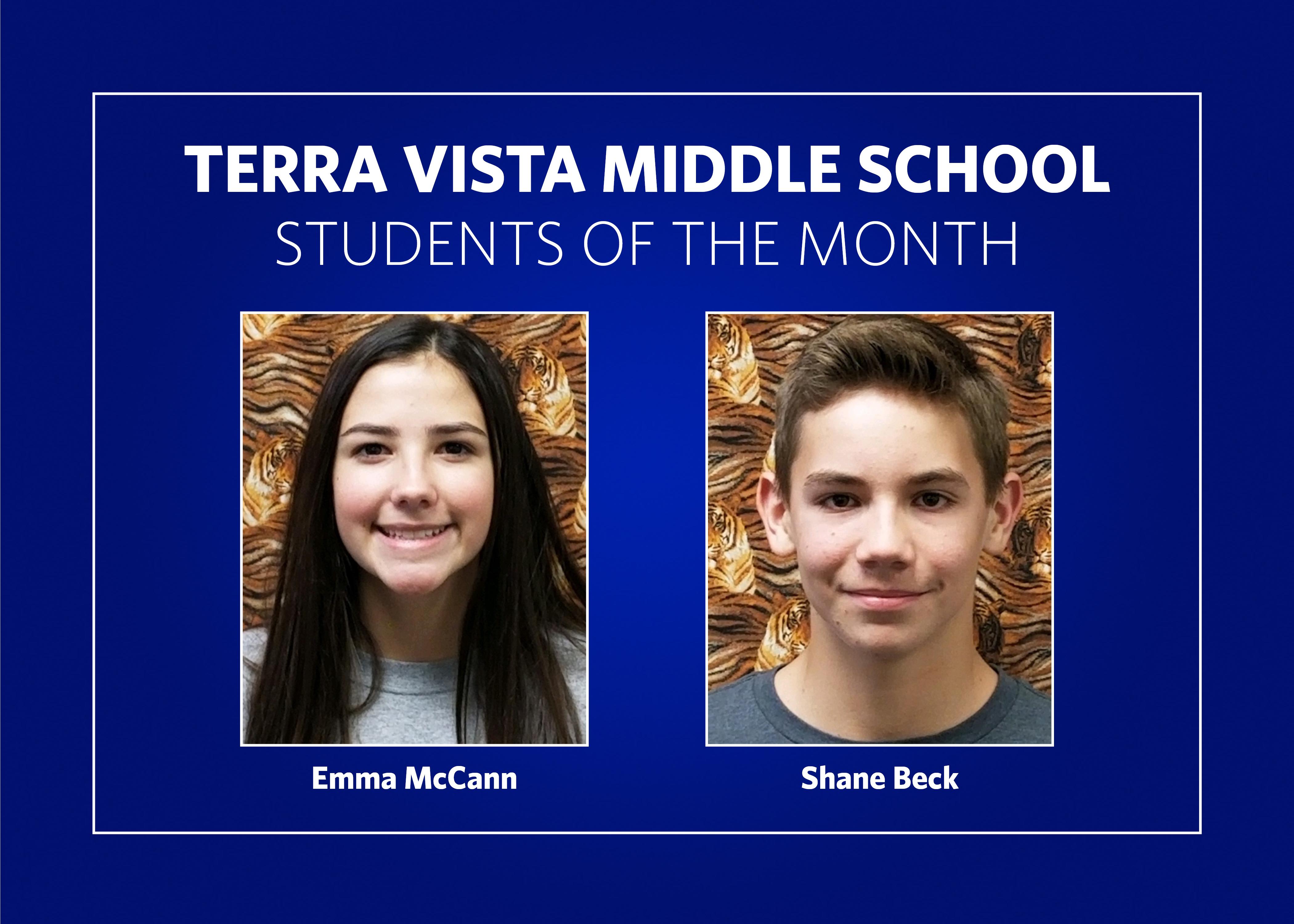 TVMS Students of the Month